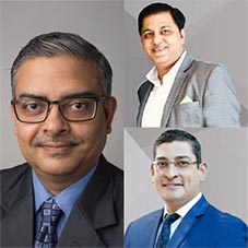 Santanu Ganguly, CEO, Vinod Singh , Managing Director,Arjun Vishwanathan, CRO