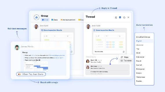 Communication that is structured enough to act on with Lark Messenger