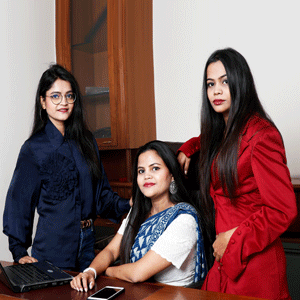 Tanishka Sharma, Co-Founder, Designer & Fashion Stylist, Neha Sharma, Co-Founder, Operations & Marketing Head, Smrati Sharma, Co-Founder, Creative Head & Fashion Stylist