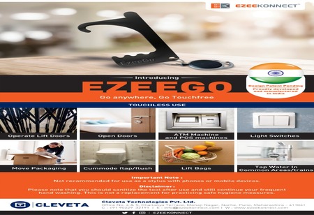 EzeeGo - Go Touchless device launched by a Pune based EzeeKonnect