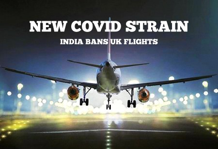 UK Hit by New Coronavirus Strain, India Bans all UK flights till December 31 UK Hit by New Coronavirus Strain, India Bans all UK flights till December 31