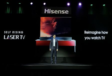 Hisense Launches Self-Rising Laser TV at CES 2020