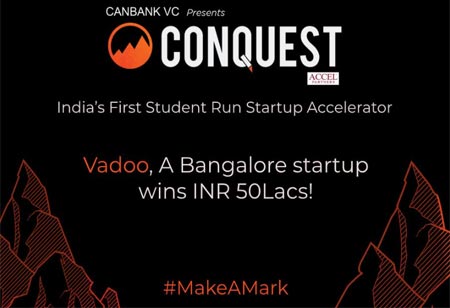Vadoo, Bengaluru StartUp Wins Rs. 50 Lakhs from India's Largest Student-run Startup Accelerator Conquest BITS Pilani